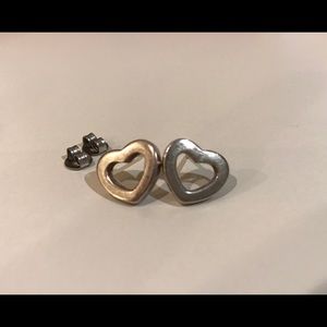 Tiffany & Co. Open Heart Stud Earrings